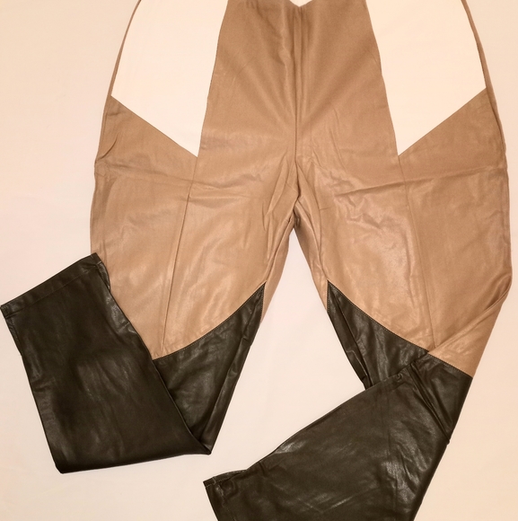#11. SHEIN Pants Legging Split Hem PU Leather 3X - Picture 3 of 13